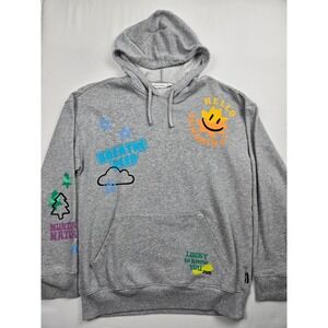 Crayola x Kohl's Hoodie Small Gray Lucky To Know You Graphic Pullover Sweatshirt